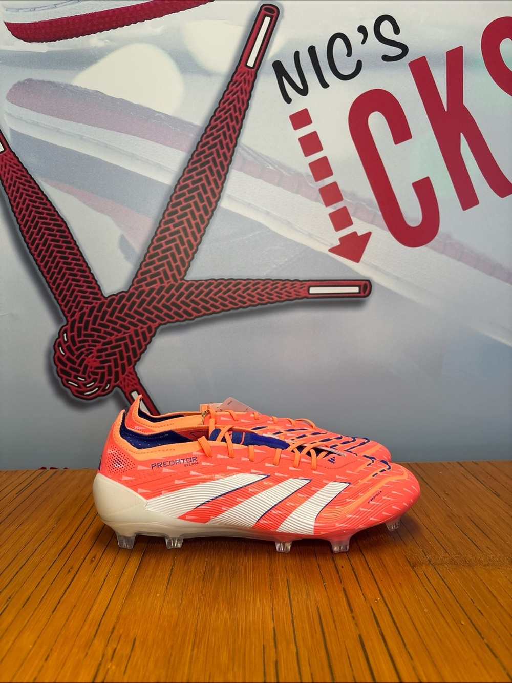Adidas Predator Elite FG Soccer Cleats “Coral Blaze Pack” (JI1083) Mens 8.5 NEW